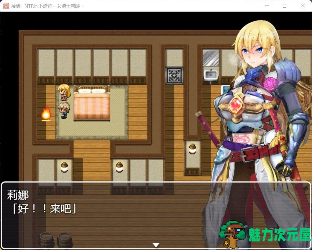 【探索RPG/汉化】强制NTR地下遗迹～女骑士莉娜【安卓+PC】巴比伦汉化版+全CG存档【2G】