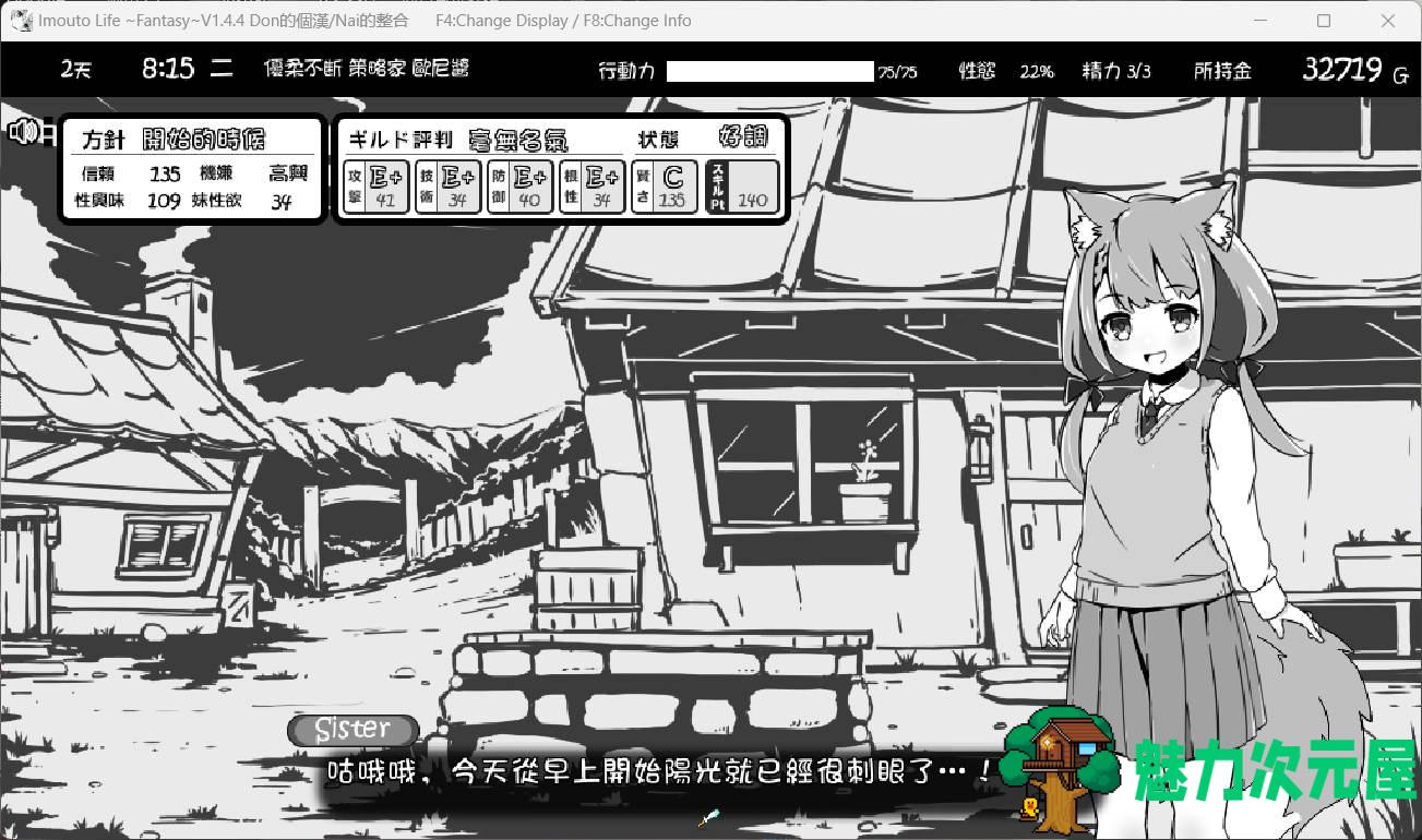 【爆款SLG/汉化/动态】妹同居黑白2：异世界幻想 V1.4.4 精翻汉化步兵版+MODV1.5.0版【新整合/800M】