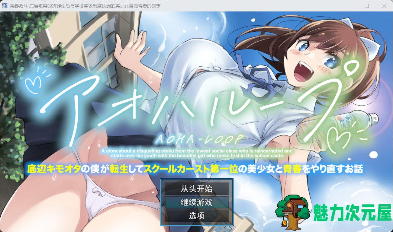 【RPG/汉化/NTR】青春循环 底层宅男的我转生后与学校等级制度顶端的美少女重温青春的故事 AI汉化版+存档【新汉化/2.2G】-魅力次元屋