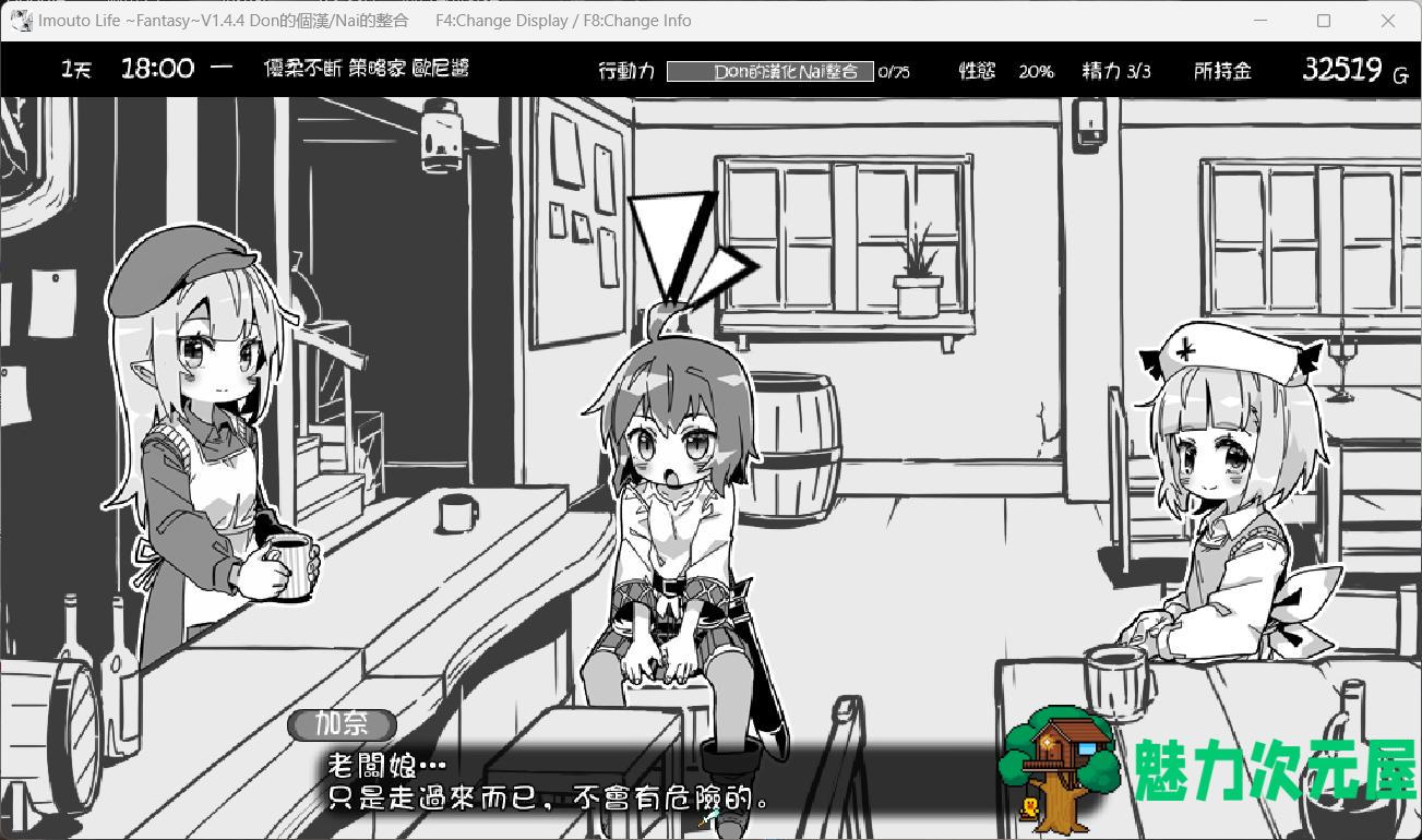 【爆款SLG/汉化/动态】妹同居黑白2：异世界幻想 V1.4.4 精翻汉化步兵版+MODV1.5.0版【新整合/800M】