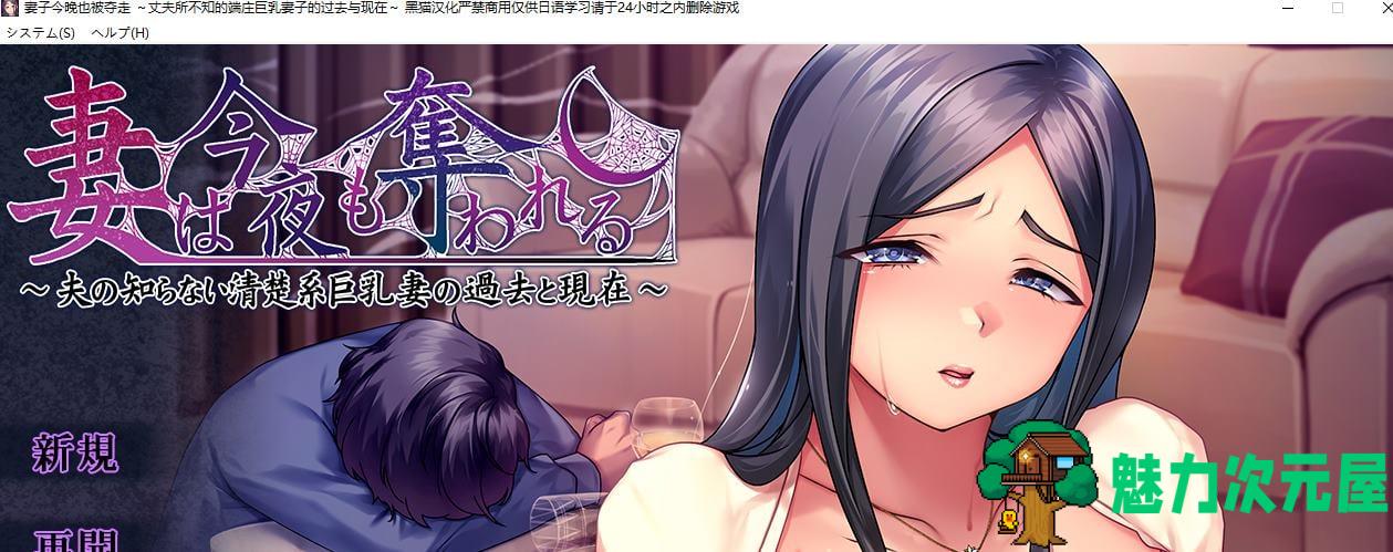 【绿色ADV/汉化】妻子今晚也被夺走 ～丈夫所不知的端庄巨乳妻子的过去与现在 机翻汉化版【新汉化/1.1G】-魅力次元屋