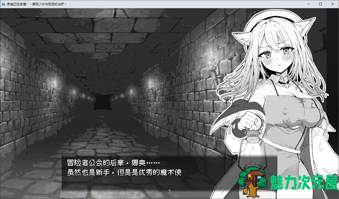 【黑白RPG/中文】奈绪正在发情！～兽耳少女与色色的治疗 DL官中版【新作/600M】-魅力次元屋