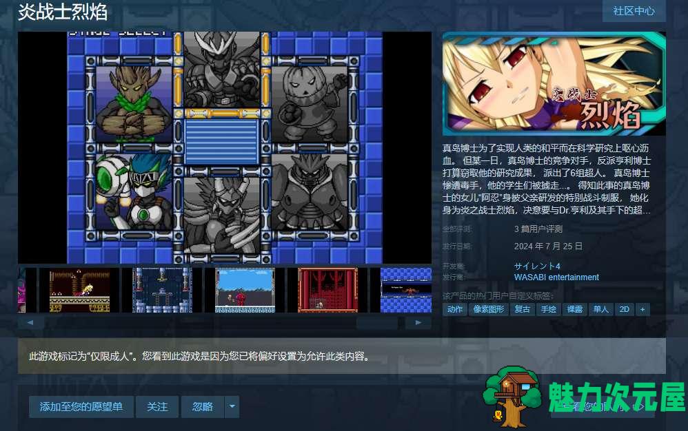 【日式ACT/中文】炎战士烈焰 官中版【新作/280M】