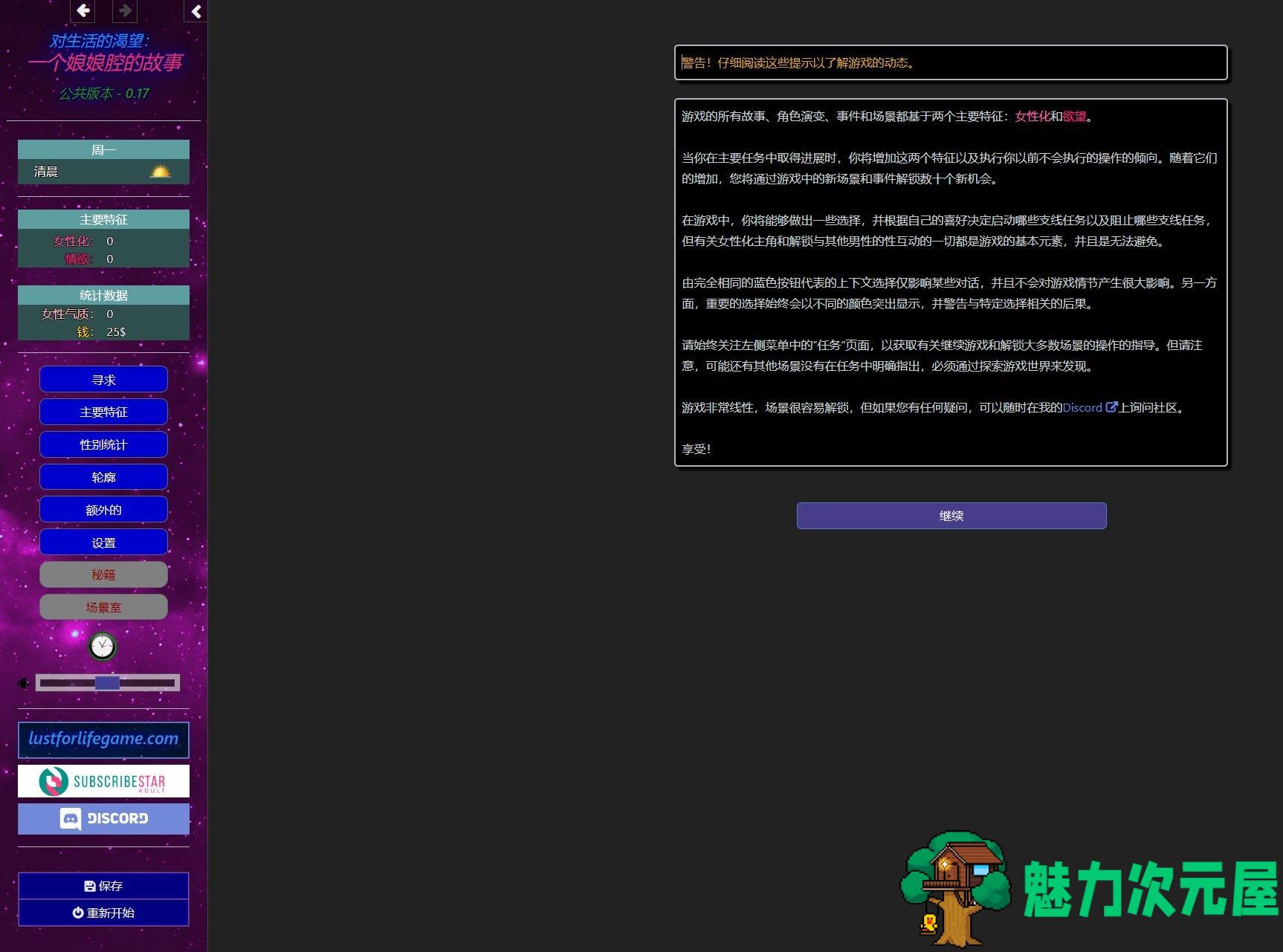 【欧美HTML/动态】对生活的渴望：一个娘娘腔的故事 机翻版【新作/1.1G】