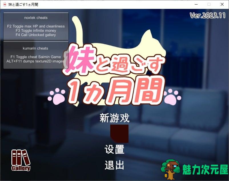 【养成SLG/动态】和妹妹一起度过的一个月 v11月 汉化版 【更新/4G】-魅力次元屋
