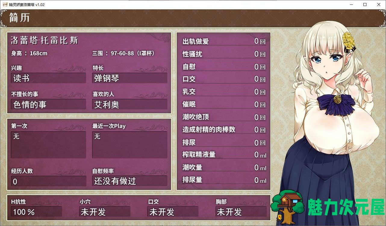 【绿色RPG/中文/动态】精灵娇妻洛蕾塔 v1.02 steam官中步兵版【新作/1.1G】
