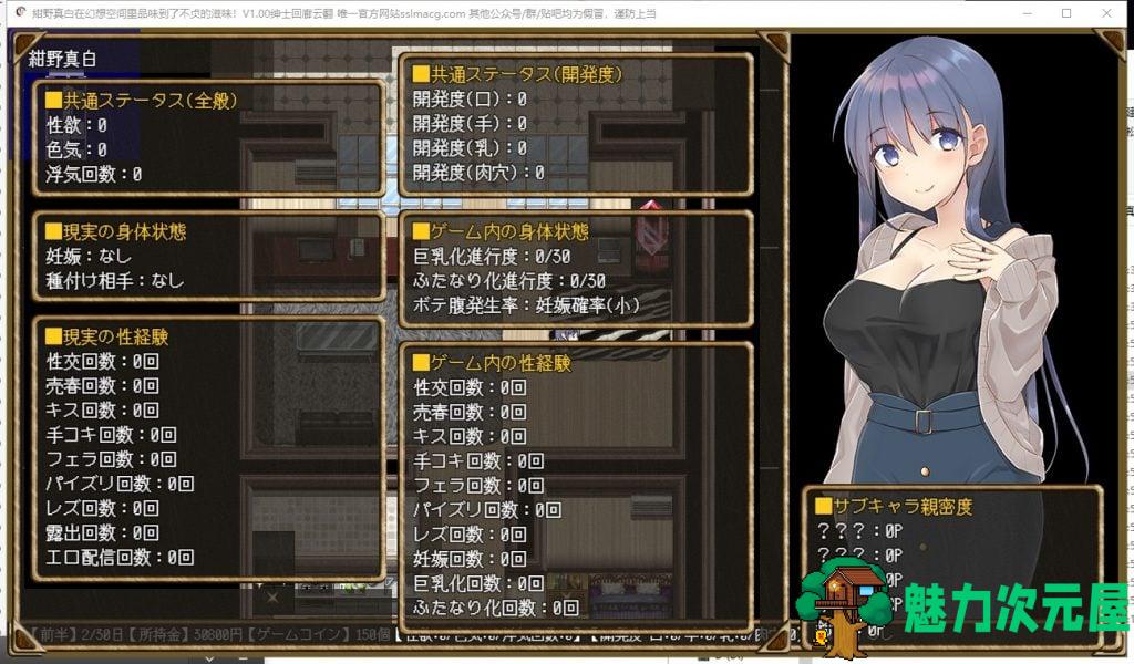 【RPG/汉化/NTR】紺野真白在幻想空间里品味到了不贞的滋味 机翻版【新汉化/950M】