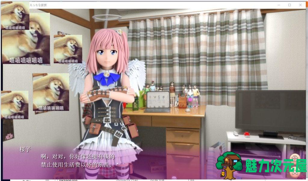 【极品3D汉化全动态】死宅、天使、和奇怪的家 V1.07 安卓+PC 汉化作弊版 付动画包【更新卓11G】