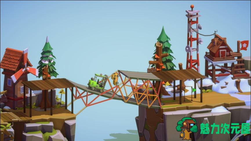 【PC/中文版/免装/1.10G】桥梁建筑师3(Poly Bridge3) Ver1.52 免安装中文版+1.10G