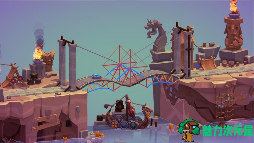 【PC/中文版/免装/1.10G】桥梁建筑师3(Poly Bridge3) Ver1.52 免安装中文版+1.10G
