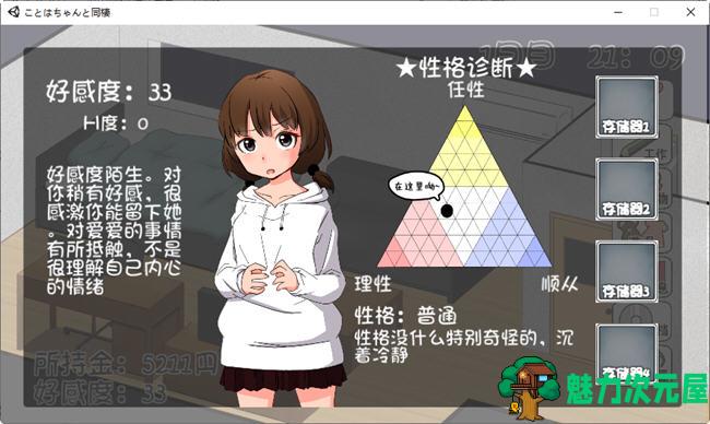【SLG/汉化版】和琴羽酱的同居生活 精翻汉化版 养成SLG游戏 200M