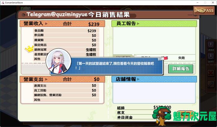 【中文/3.8G】不穿裙子的便利商店 ver2.15 官方中文版 经营模拟游戏 3.8G
