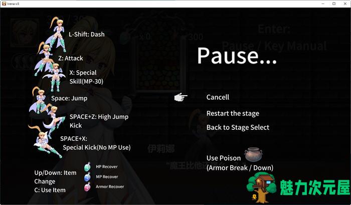 【中文】败走终极秘境：女拳师伊莉娜 官方中文版 横版动作冒险游戏+全CV 350M