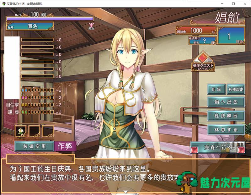 【SLG/1G】艾黎儿的生活 V1.01 云汉化润色版 模拟经营SLG游戏 1G