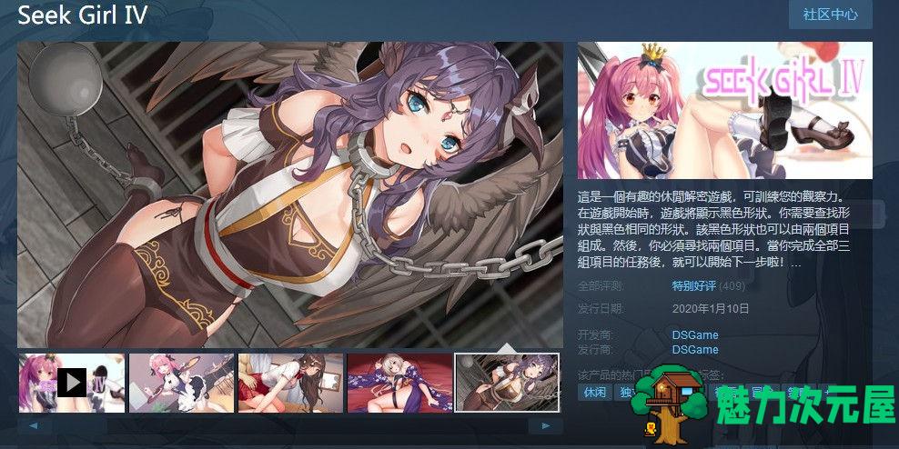 【中文】Seek Girl 4:官方中文版+完整攻略 全动态找拼图游戏&神作