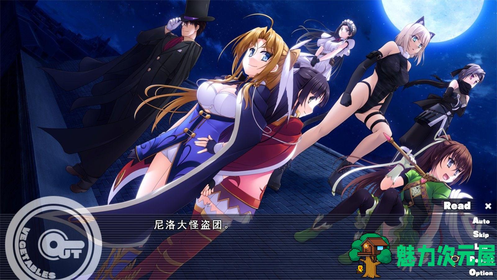 【SLG/汉化版/CG】怪盗夜祭（Out Vegetables）完整汉化版 大型SLG&全CG存档+攻略