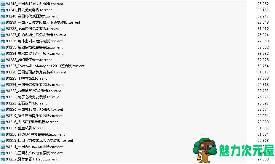 沙加神话论坛 5000+游戏+连续剧+动漫种子合集