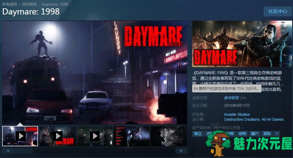 【中文】白日噩梦1998 v2.0官方中文版 意大利独立动作冒险恐怖游戏